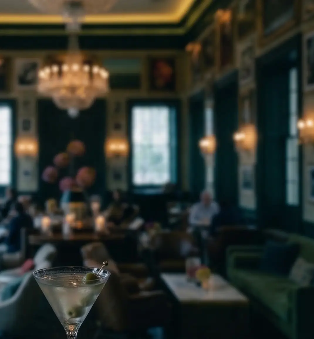 Inside the Chameleon Club lounge